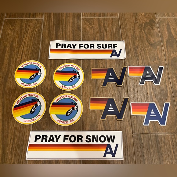 Aviator Nation Sticker Set - Multicolor - Picture 1 of 1